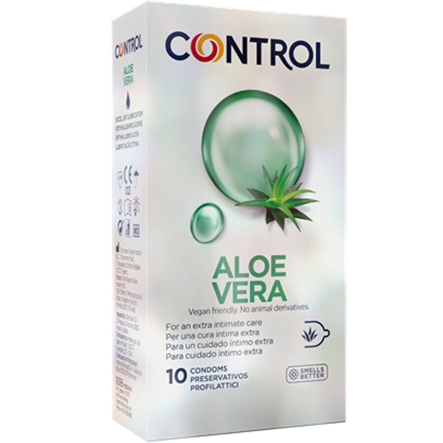 CONTROL CONDOMS Préservatifs À L'Aloe Vera 10 Unités - Aura Intime
