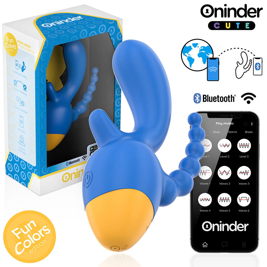 ONINDER CUTE Love 3 Some Triple Vibrateur - Application Gratuite Dans ... - Aura Intime
