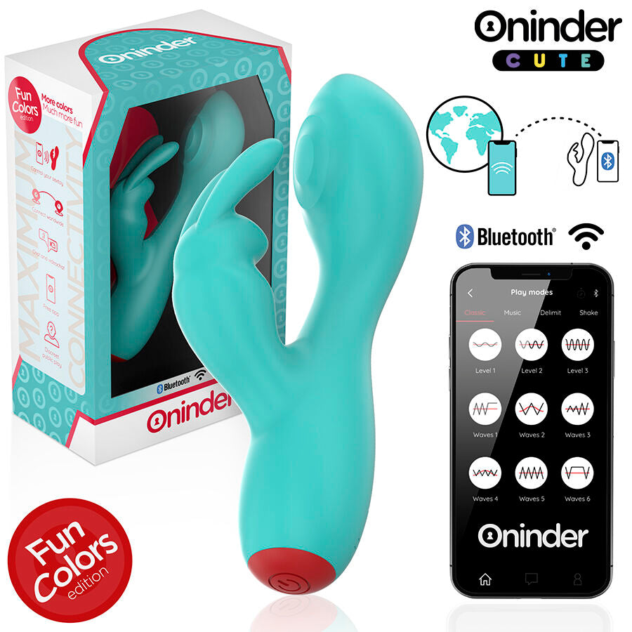 ONINDER CUTE Vibrateur Clitorisé Love Bunny G-Spot - Application Mondi... - Aura Intime