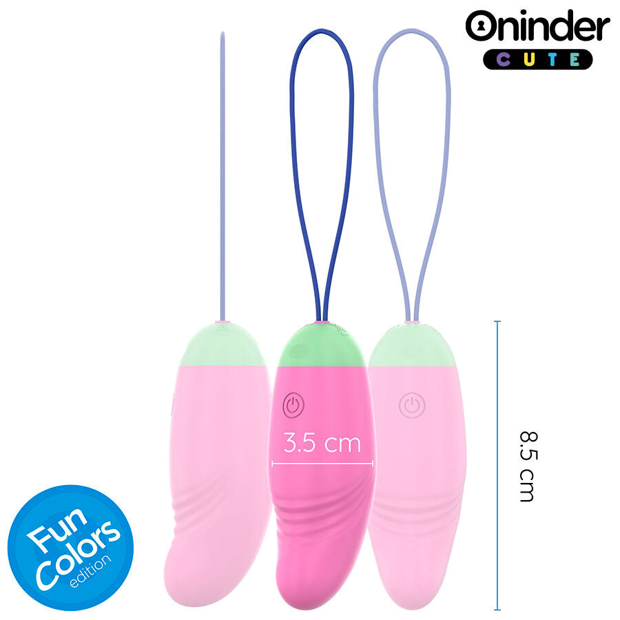 ONINDER CUTE Œuf Silicone Vibrant Rotatif À 360° - Application Mondial... — vue arrière