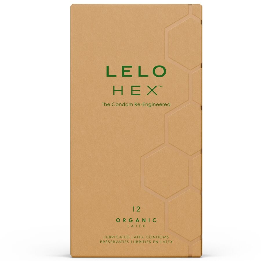 LELO Hex Boîte Préservatifs Biologiques 12 Unités - Aura Intime