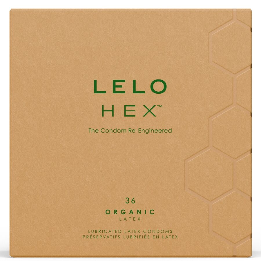 LELO Hex Boîte Préservatifs Biologiques 36 Unités - Aura Intime