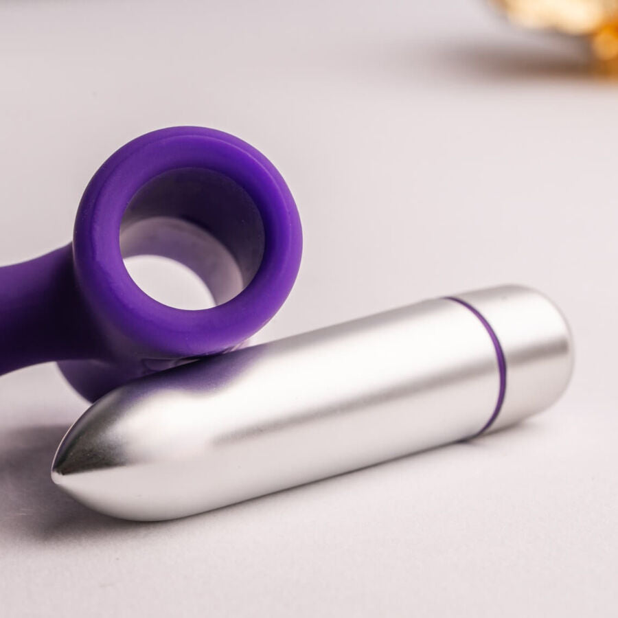 ROCKS-OFF Petite Sensations Teazer Vibrateur Plug Anal Violet — accessoires inclus