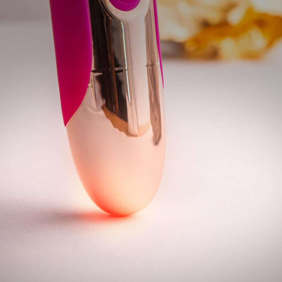 ROCKS-OFF ORIEL VIBRATEUR FLEXIBLE FUCHSIA — accessoires inclus