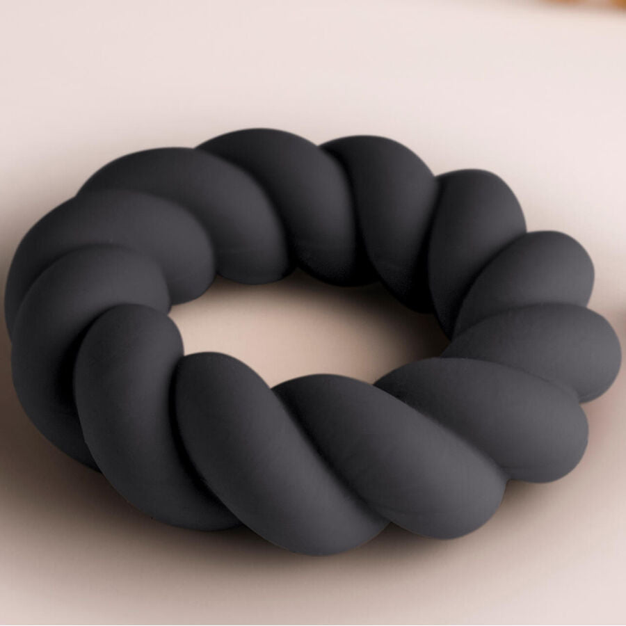 ROCKS-OFF ANNEAU MASTURBATION SILICONE NOIR TWIST — vue alternative