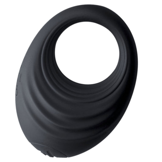 ROCKS-OFF ANNEAU PÉNIS VIBRANT SPIRE BLACK - Aura Intime