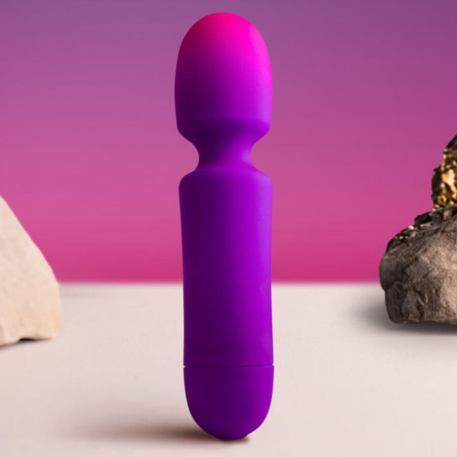 ROCKS-OFF GLO-GIRL VIBRATEUR WAND MINI VIOLET — accessoires inclus