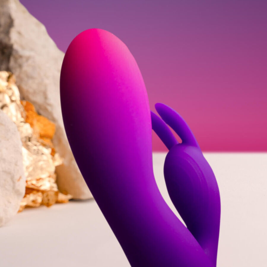 ROCKS-OFF GLO-GIRL VIBRATEUR LAPIN VIOLET — vue détaillée