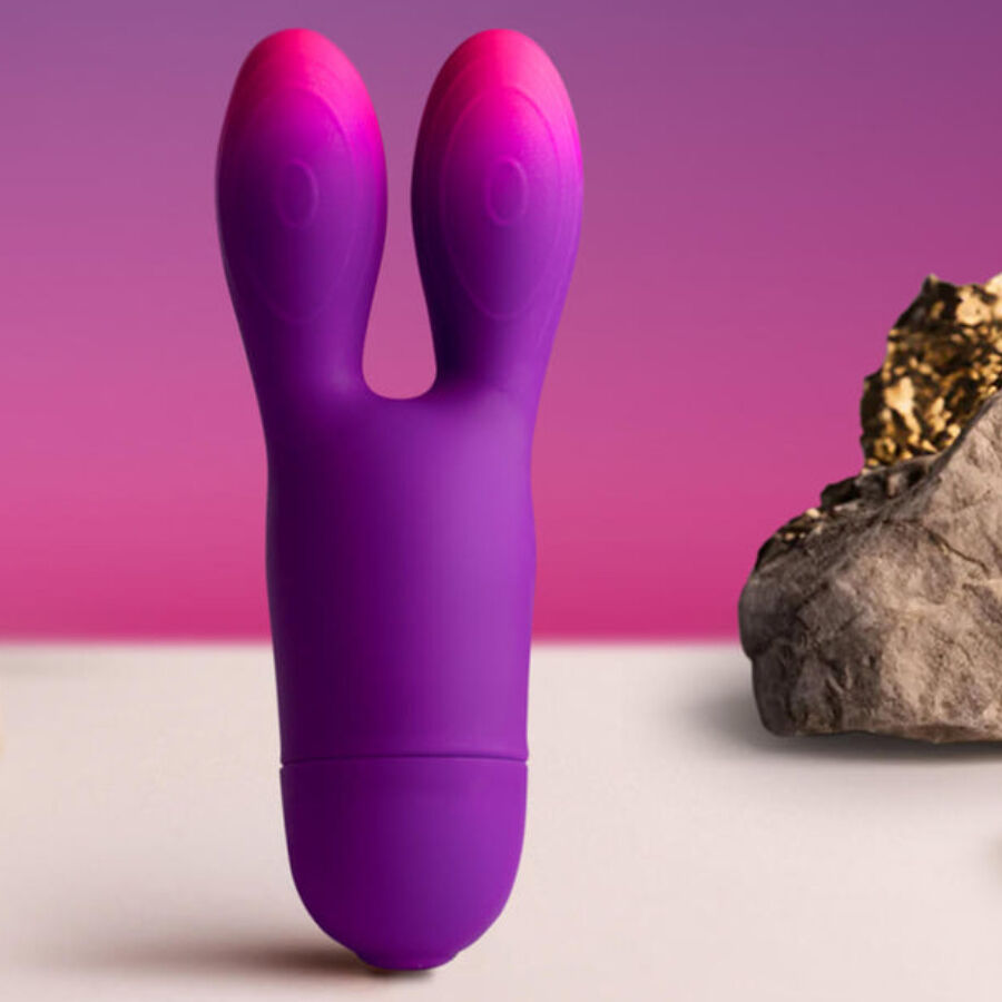 ROCKS-OFF GLO-GIRL BUNNY VIBRATEUR FLEXIBLE VIOLET — vue détaillée