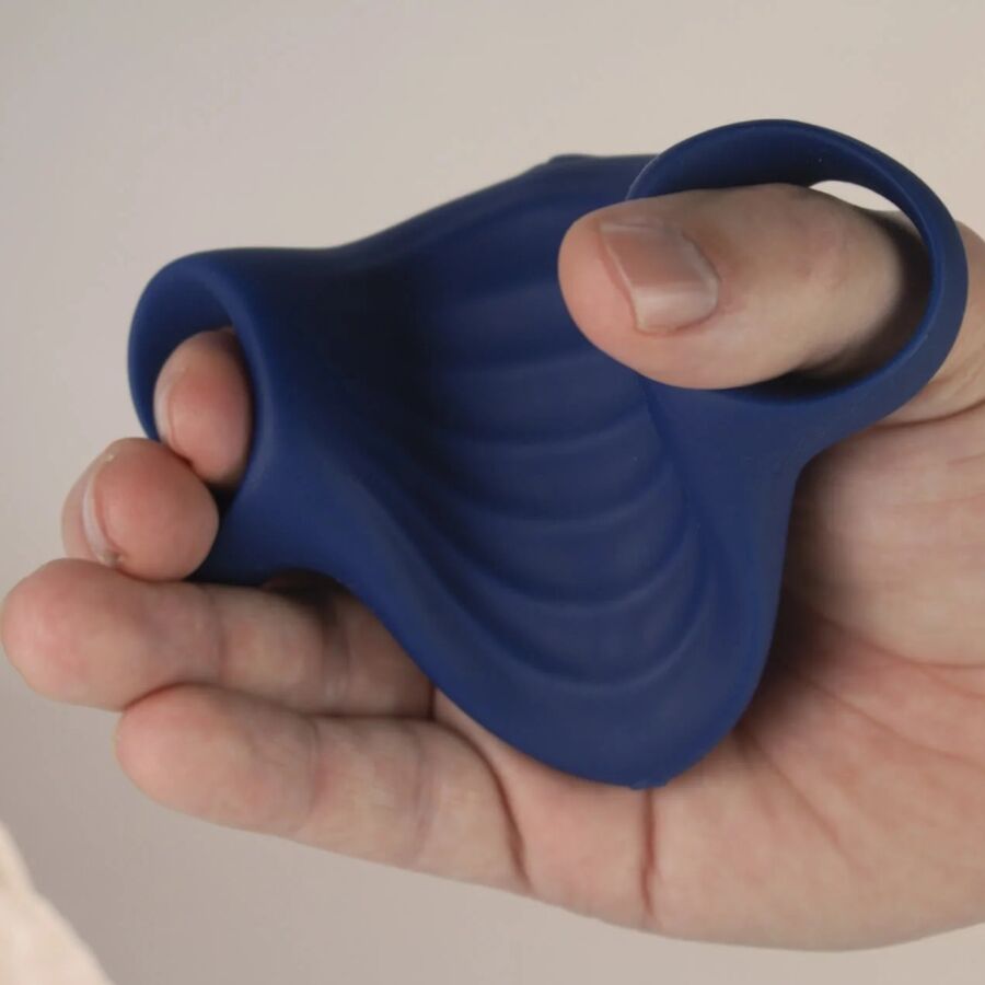 ROCKS-OFF - Flexible Vibrating Masturbator Palm Blue