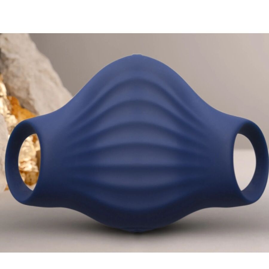 ROCKS-OFF MASTURBATEUR VIBRATEUR FLEXIBLE PALM BLUE — vue arrière