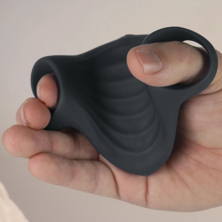 ROCKS-OFF PALM NOIR VIBRATEUR FLEXIBLE MASTURBATEUR — accessoires inclus