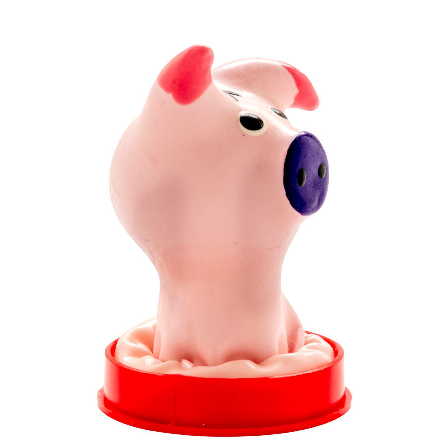 CONDOMERIE Préservatifs Fantaisie Peints À Main Tête Cochon — vue détaillée