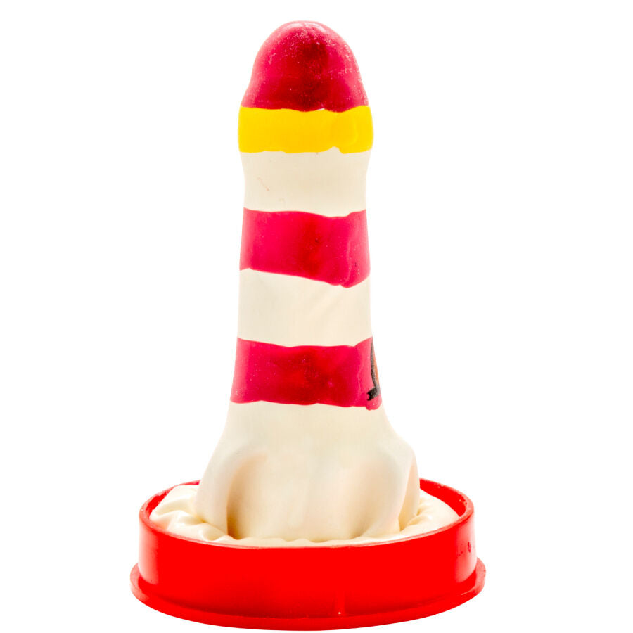 CONDOMERIE Préservatifs Fantaisie Peints À Main Phare — vue détaillée