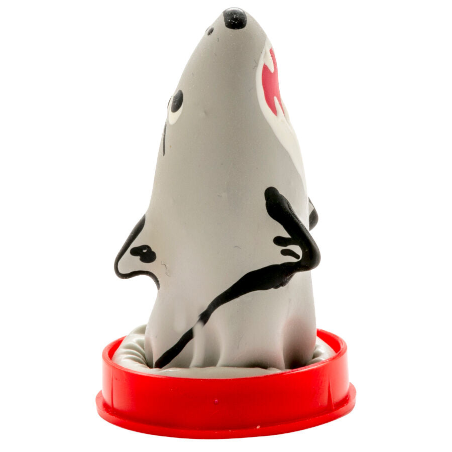 CONDOMERIE Préservatifs Fantaisie Peints À Main Modèle Requin 1 — vue détaillée