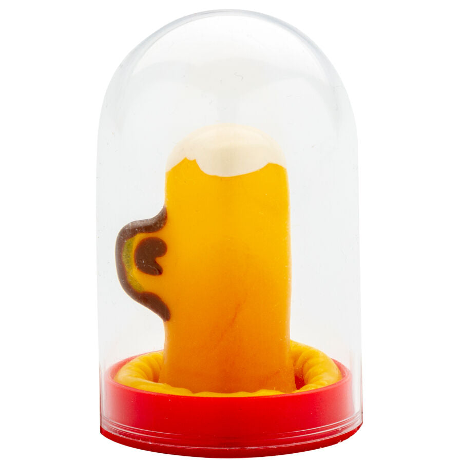 CONDOMERIE Préservatifs Fantaisie Peints À Main Verre Bière - Aura Intime