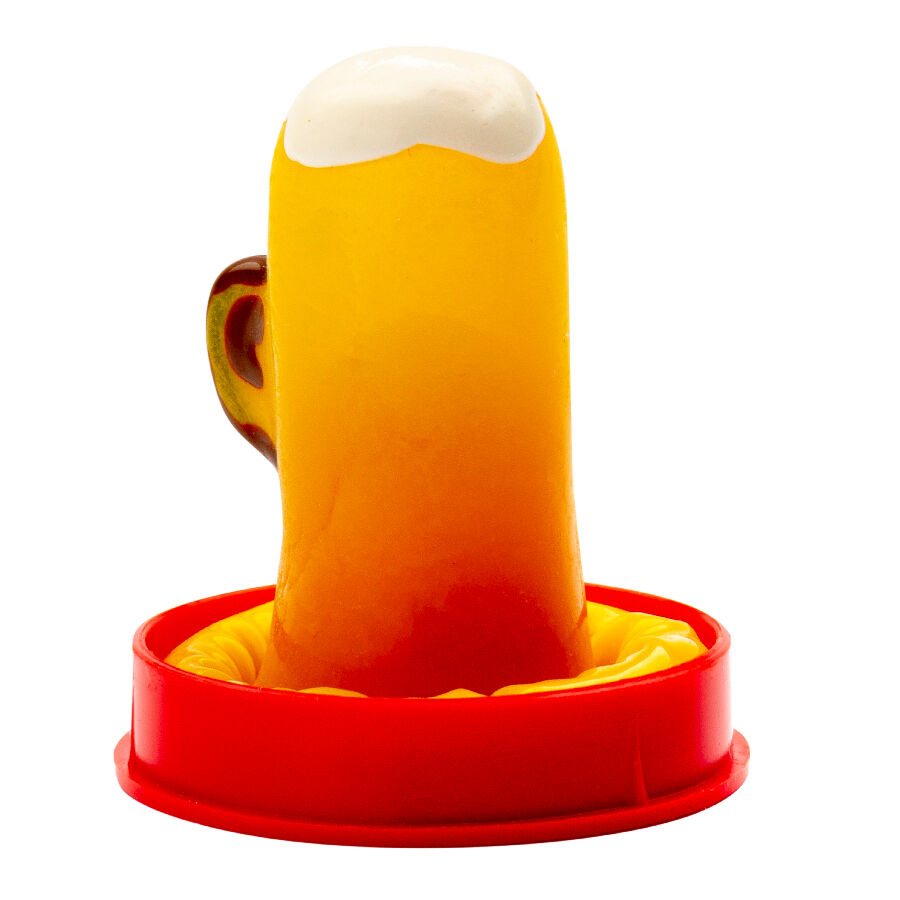 CONDOMERIE Préservatifs Fantaisie Peints À Main Verre Bière — vue détaillée