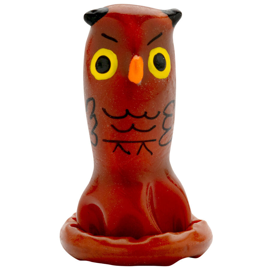 CONDOMERIE Préservatifs Fantaisie Peints À Main Hibou — vue arrière