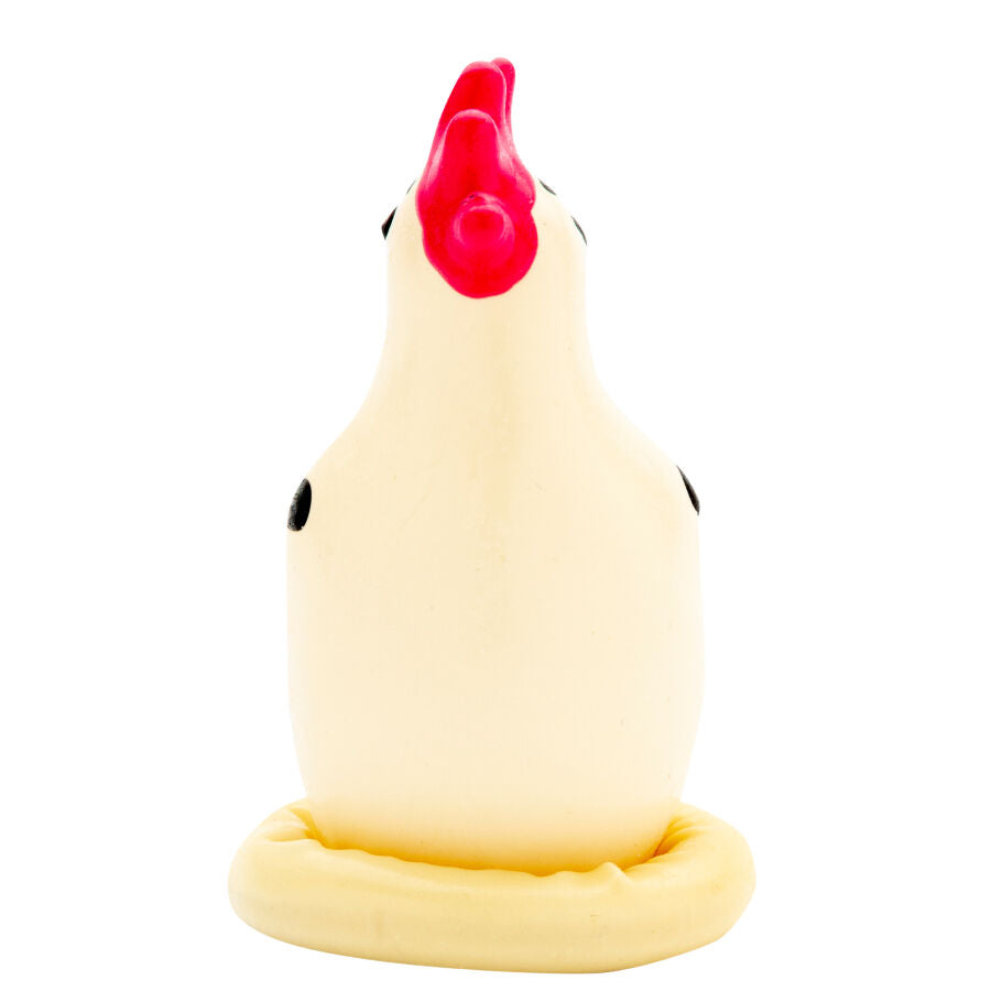 CONDOMERIE Préservatifs Fantaisie Peints À Main Coq Cocky — vue arrière