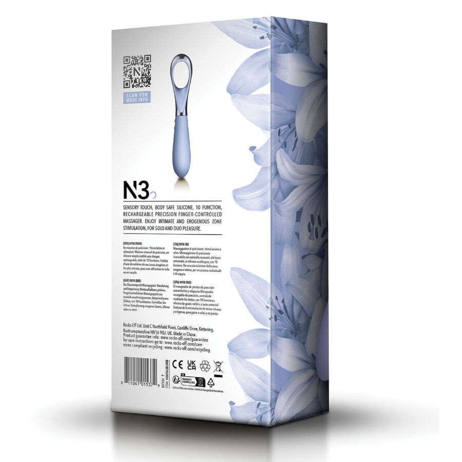 NIYA Masseur Zones Érogénées Précision N3 — accessoires inclus
