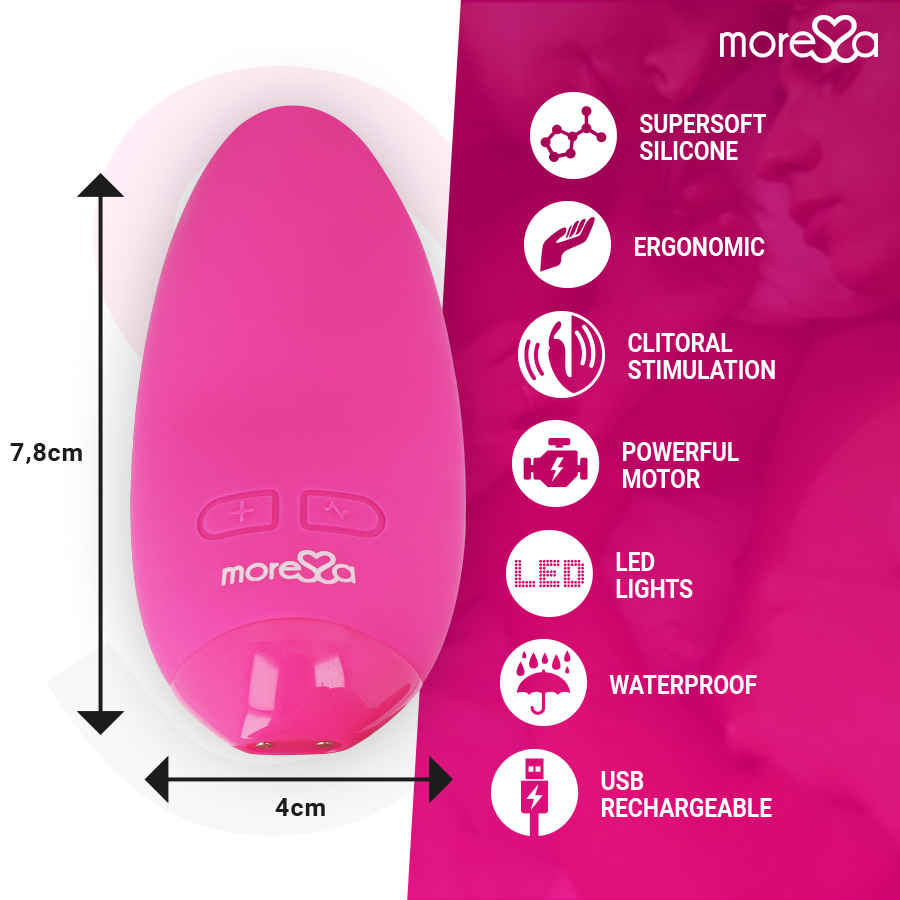 MORESSA Vibrateur Rose Blossom — vue arrière