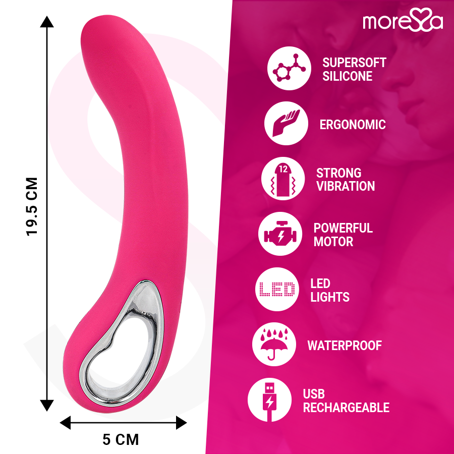 MORESSA Nelson Rechargeable Silicone Premium — vue arrière