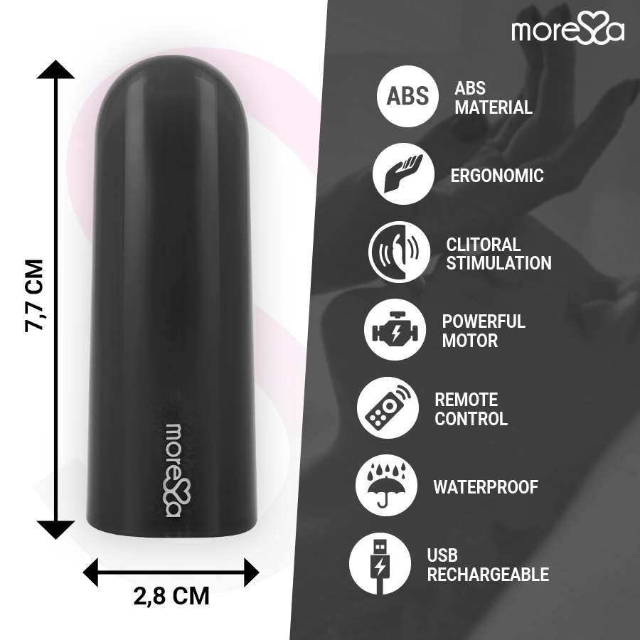 MORESSA Nix Vibrateur Télécommande Noir — vue arrière