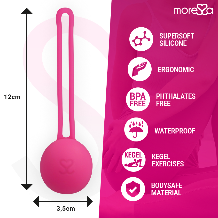 MORESSA Osian One Premium Silicone Rose — vue arrière