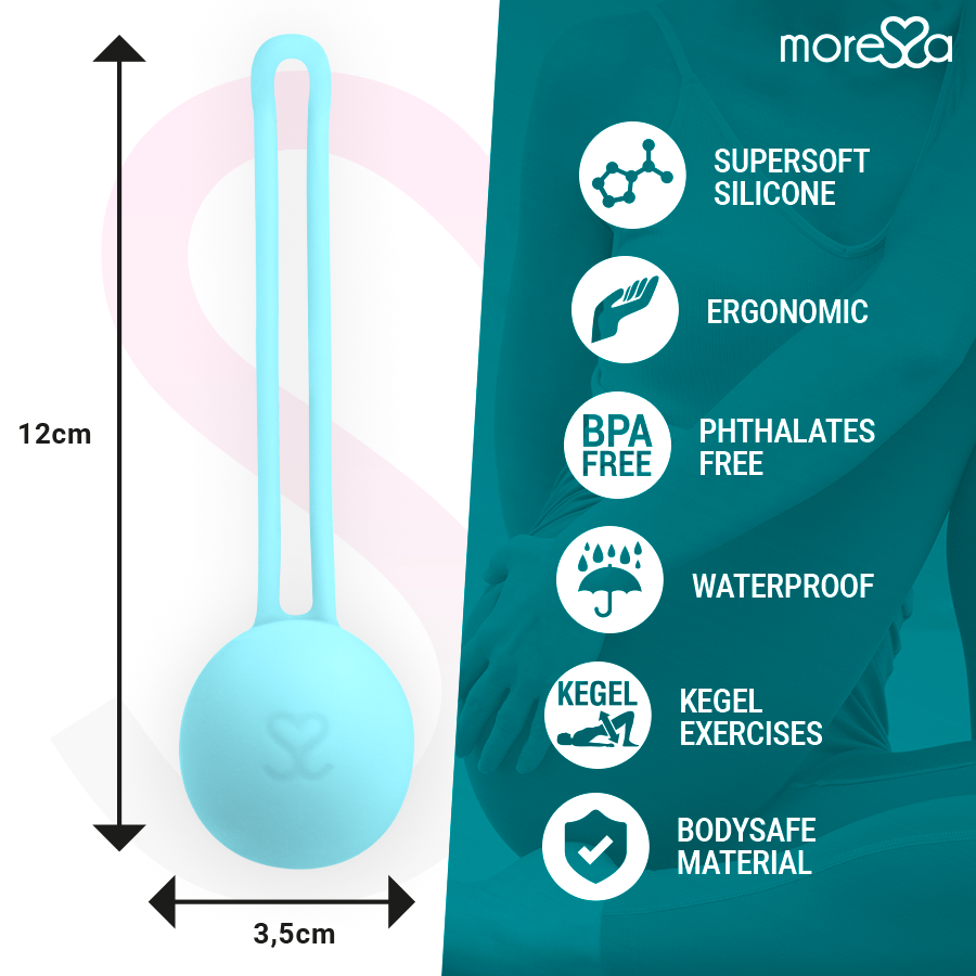 MORESSA Osian One Silicone Turquoise Premium — vue arrière