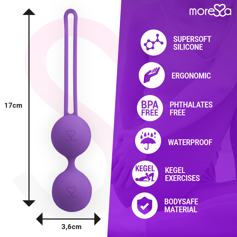 MORESSA Osian Trois Silicone Lilas Premium — vue arrière