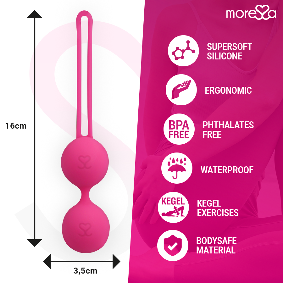 MORESSA Osian Deux Silicone Premium Rose — vue arrière