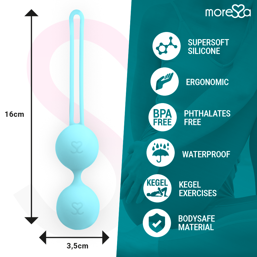 MORESSA Osian Deux Silicone Turquoise Premium — vue arrière