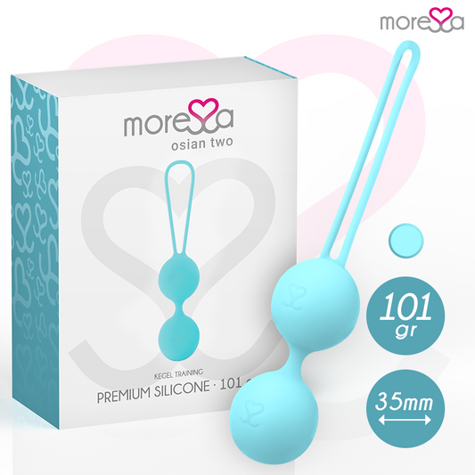MORESSA Osian Deux Silicone Turquoise Premium - Aura Intime