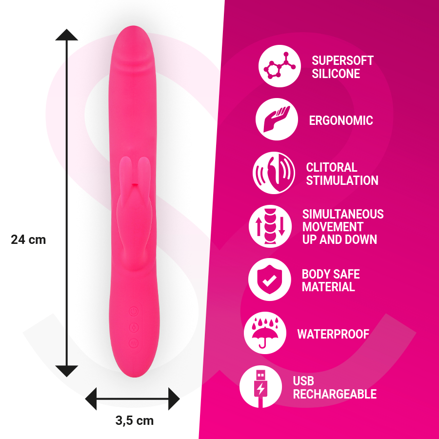 MORESSA SILICONE RECHARGEABLE QUALITÉ SUPÉRIEURE WARREN — accessoires inclus