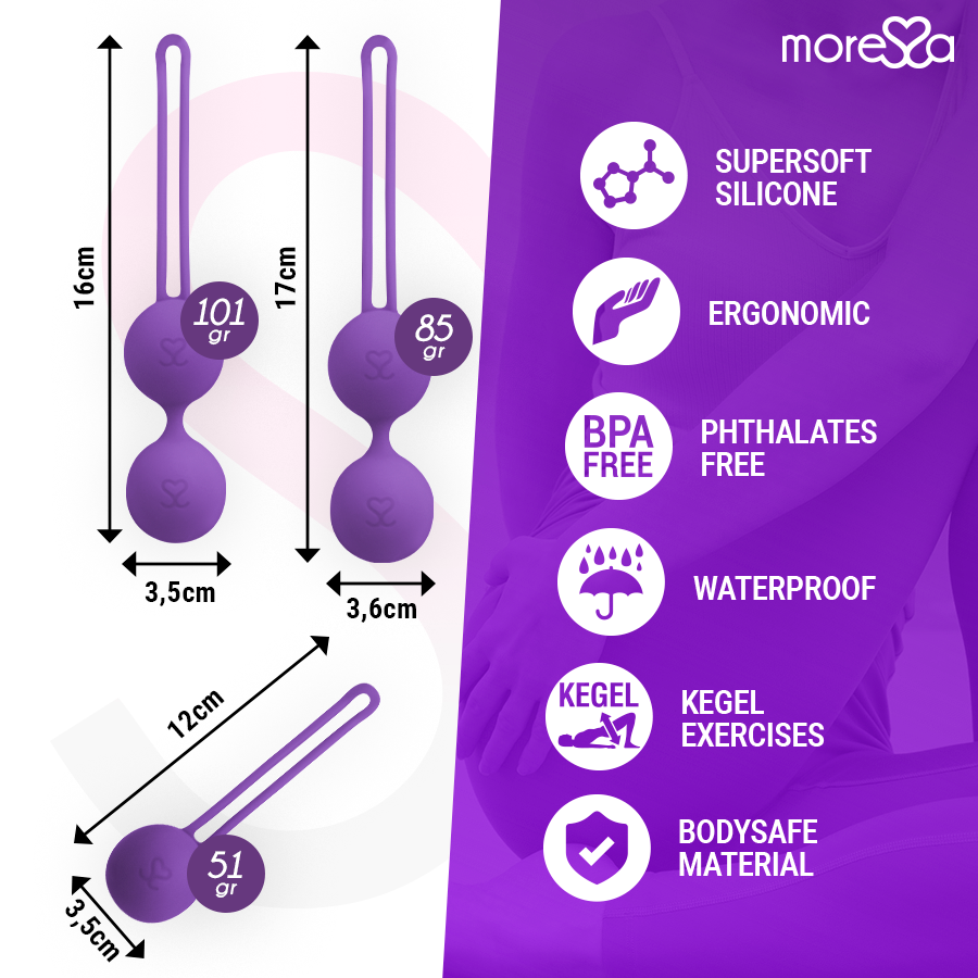 MORESSA Osian Set Premium Silicone Lilas — vue arrière