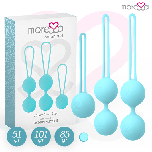 MORESSA Ensemble Osian Silicone Turquoise Premium - Aura Intime