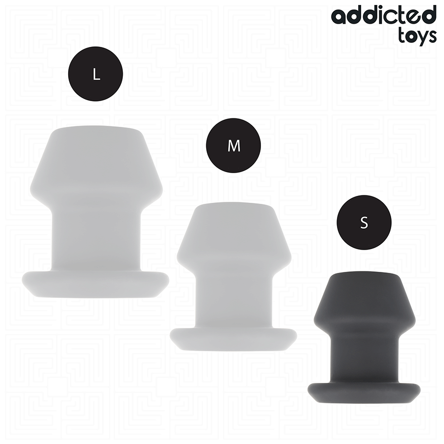 ADDICTED TOYS Plug Anal Creux Extrême Taille S 7,5 Cm — accessoires inclus