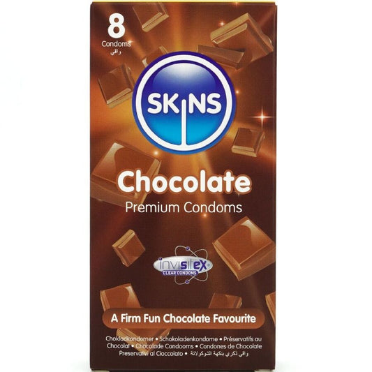 SKINS Pack 8 Préservatifs Premium Chocolat - Aura Intime