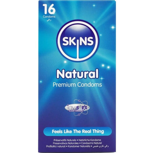 SKINS Pack 16 Préservatifs Naturels Premium - Aura Intime