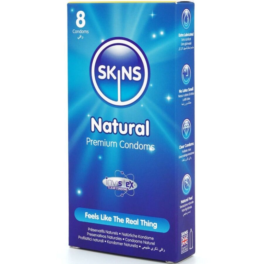 SKINS Préservatifs Naturels Premium Pack 8 — vue détaillée