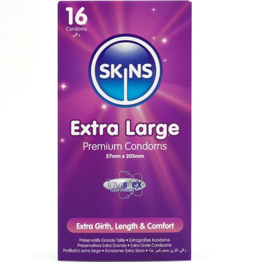 SKINS Pack 16 Préservatifs Extra Larges Premium - Aura Intime