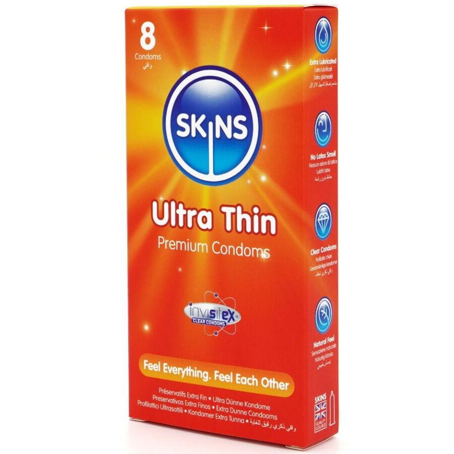 SKINS Pack 8 Préservatifs Ultra Fins Premium — vue détaillée