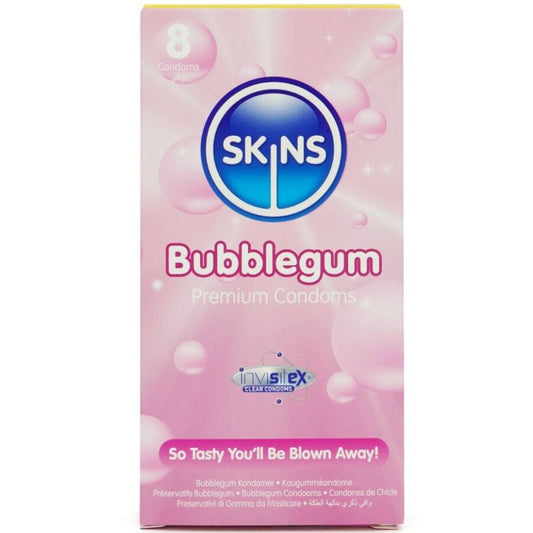 SKINS Pack 8 Préservatifs Premium Bubblegum - Aura Intime
