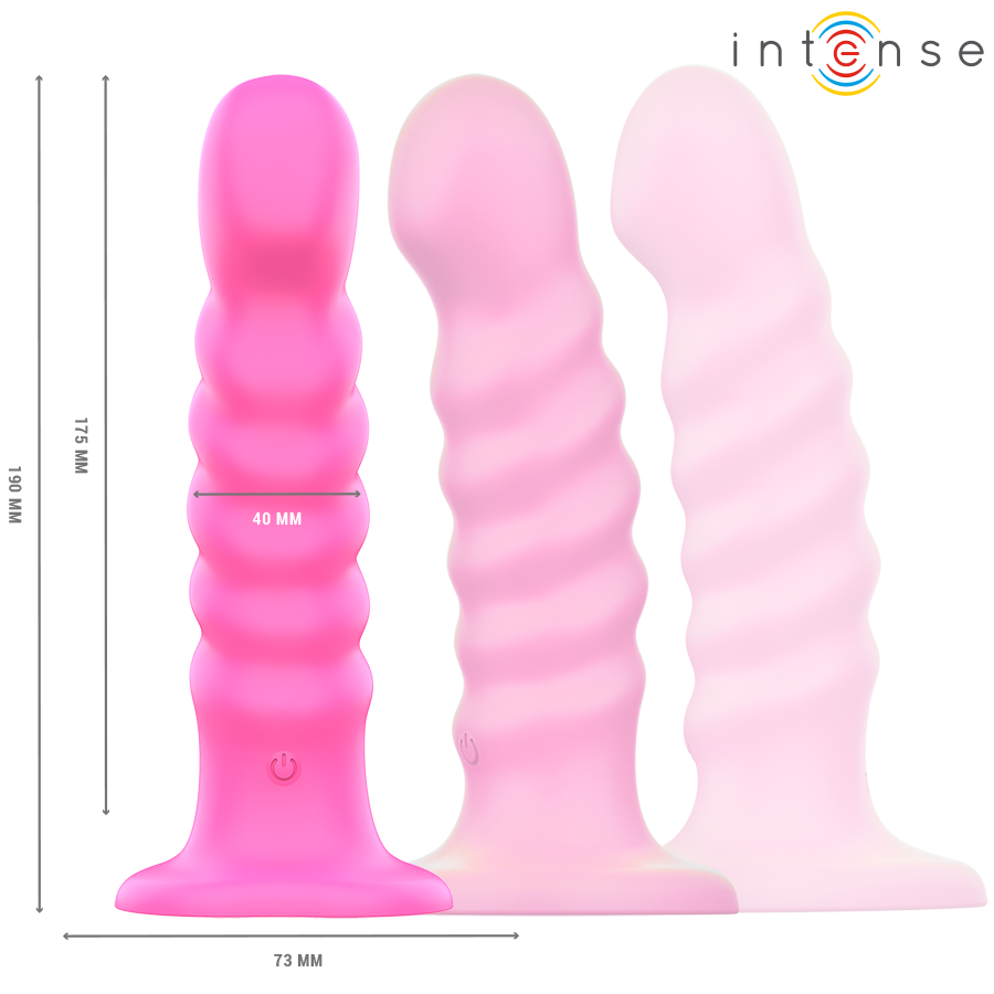 INTENSE REMOTE CONTROL Cindy Vibrateur Taille L Design Spirale 10 Vibrations Ros... — vue détaillée