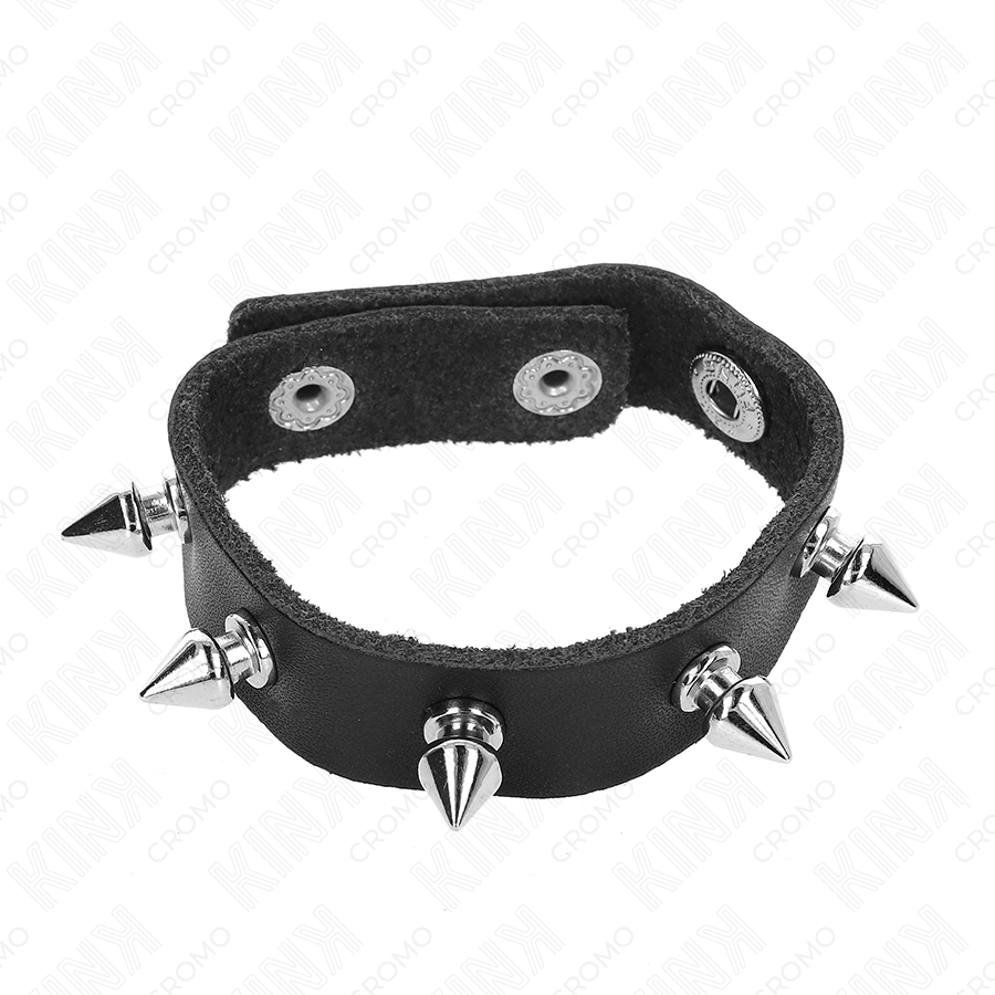 KINK RING POWER Anneau Pénis Cuir Pointes 21,5 X 1,6 Cm — vue arrière