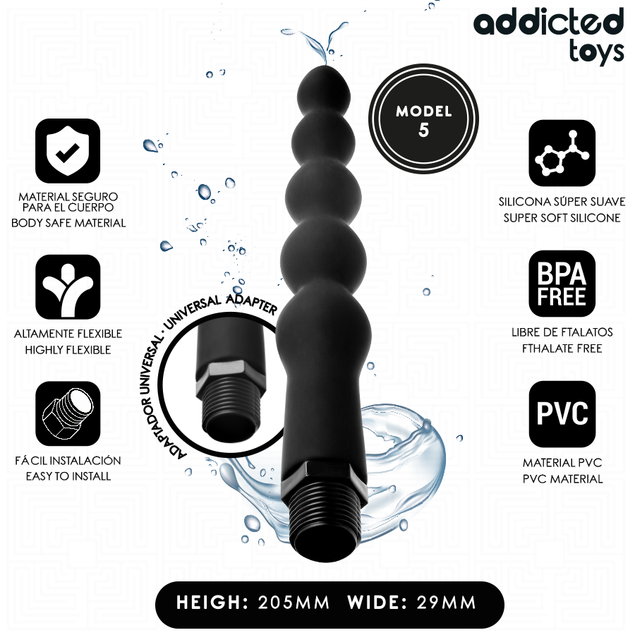 ADDICTED TOYS Nettoyeur Anal Adaptateur Universel Modèle 5 — vue détaillée