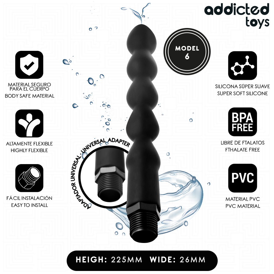 ADDICTED TOYS Nettoyeur Anal Adaptateur Universel Modèle 6 — vue détaillée