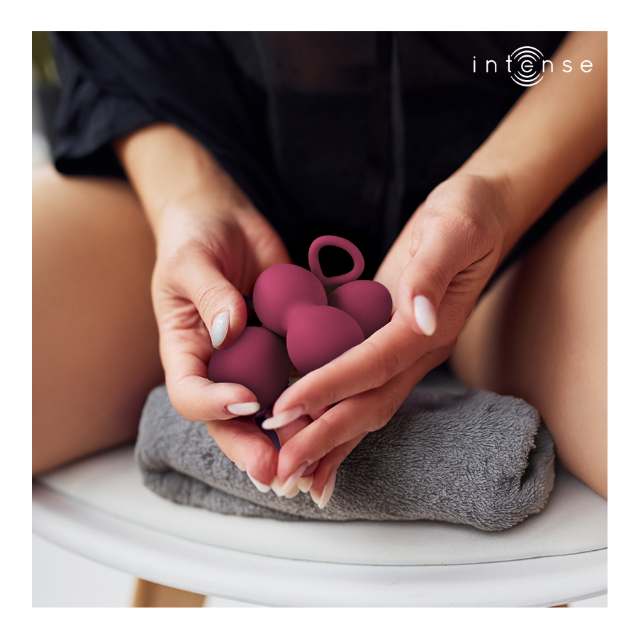 INTENSE HEALTH KEGEL Kit Charli Kegel Ball Bourgogne — vue détaillée