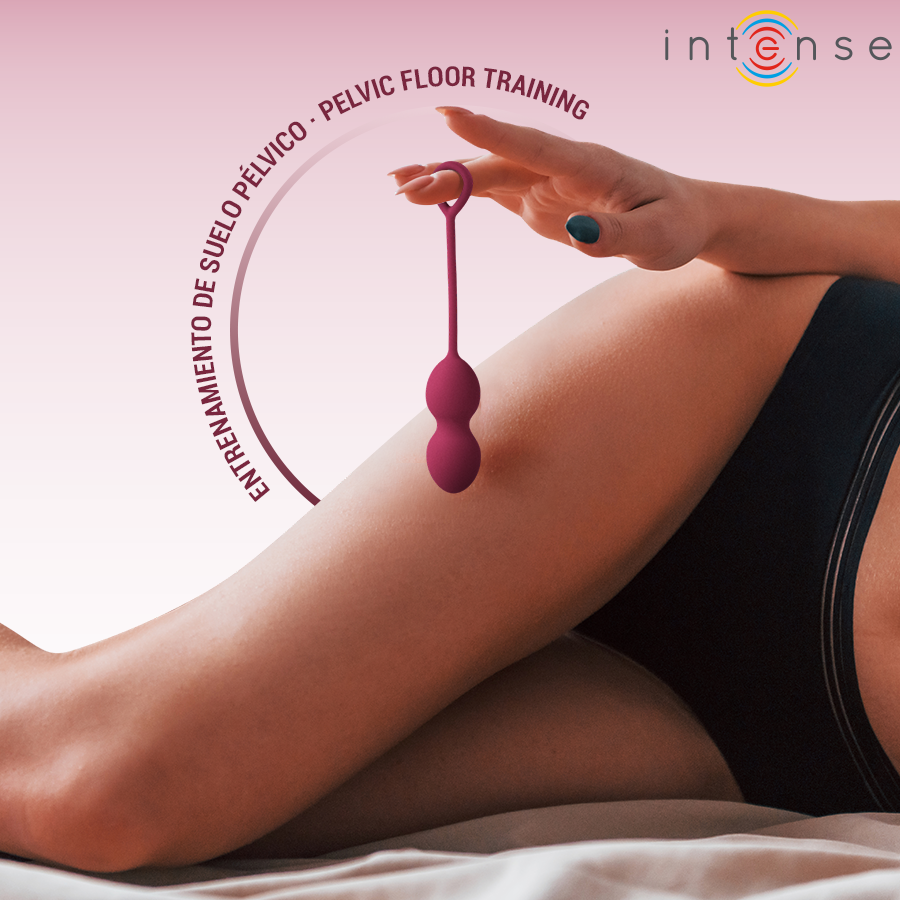 INTENSE HEALTH KEGEL Kit Charli Kegel Ball Bourgogne — vue arrière