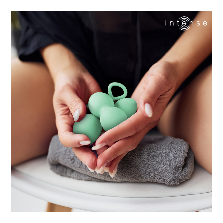 INTENSE HEALTH KEGEL Kit Boules Kegel Charli Vert Clair — vue détaillée
